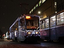 Три новогодних трамвая вышли на маршруты в Нижнем Новгороде