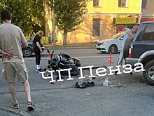 Мотоциклиста госпитализировали после аварии на ул. Циолковского