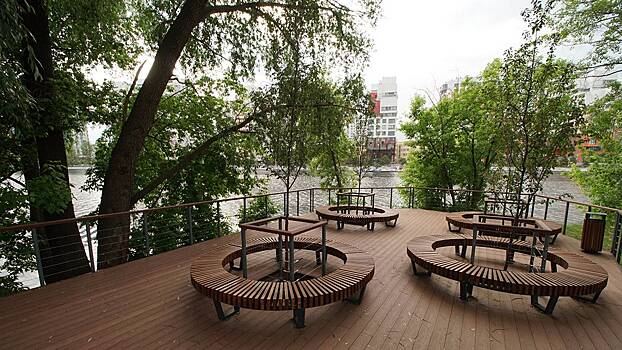 Дворы в Нагатинском Затоне благоустроили в рамках создания нового маршрута