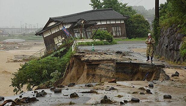 В Японии подсчитали ущерб от наводнений на острове Кюсю