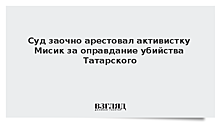 Суд заочно арестовал активистку Мисик за оправдание убийства Татарского