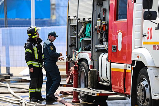 Трава в Подмосковье под снегом — у пожарных передышка