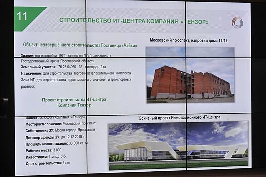 Инвестор построит в Ярославле IT-парк за 3 млрд рублей на месте долгостроя