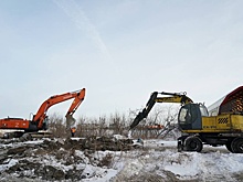 Разработка грунта под укладку будущего коллектора стартовала на улице Мичурина в Кемерове