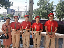 Юнармейцы Республики Дагестан приняли участие в акции памяти Героя России Магомеда Нурбагандова