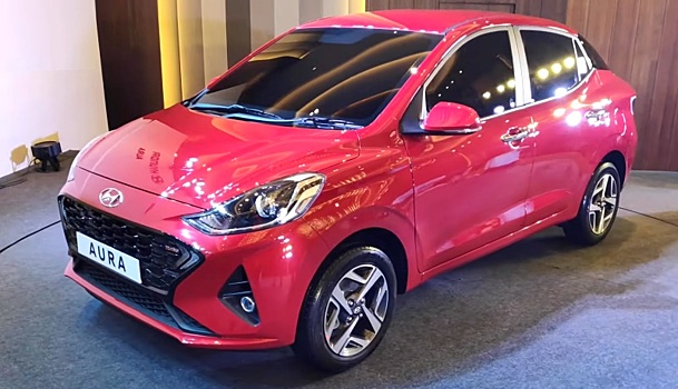 Hyundai представил субкомпактный седан Aura в Индии