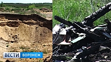 На плодородных воронежских чернозёмах неизвестные организовали свалку и карьер