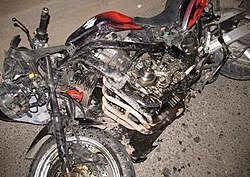 Мотоциклист получил травмы в ДТП на Бору