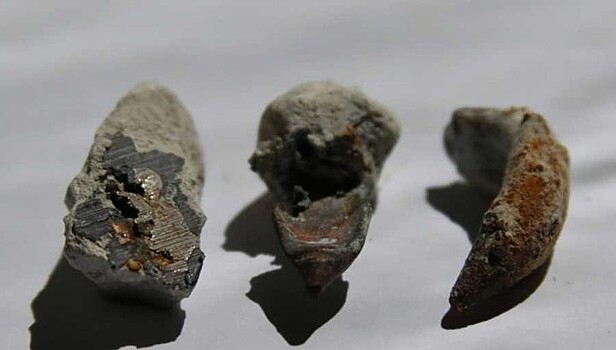 Рабочие карьера обнаружили загадочные медные "пули" в известняке возрастом 70 млн лет
