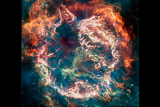 Телескоп James Webb сфотографировал остатки сверхновой Кассиопея A