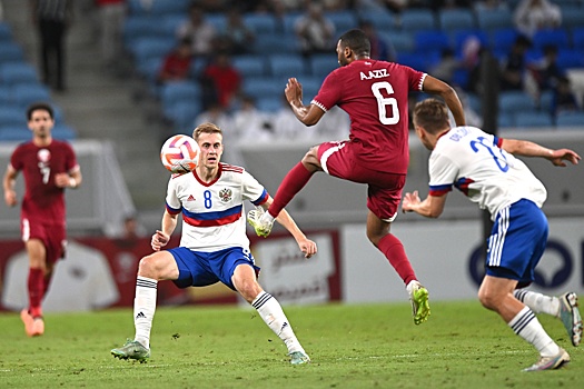 Сборная России по футболу ушла от поражения в матче с Катаром