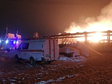 Пожар на мебельной фабрике во Фрязино локализован