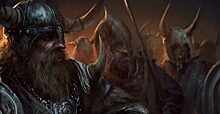 Шлемы с рогами,огромные бороды,грязные варвары — викинги.