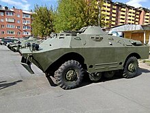 В городской центр «Патриот» доставили тяжелую военную технику