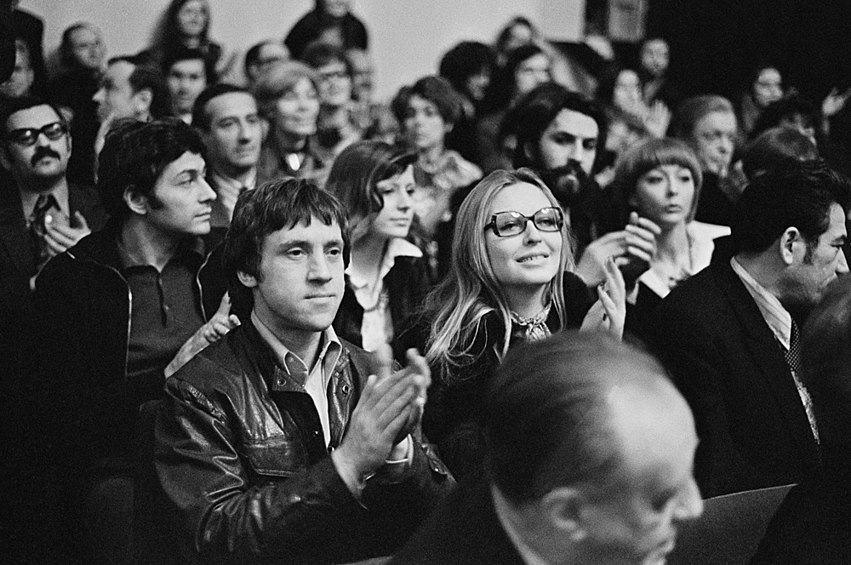 Марина Влади и Владимир Высоцкий в театре, 1977 год
