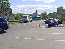 Пьяный водитель «Приоры» устроил ДТП с маршруткой на Бору