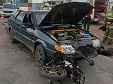 Подросток на мопеде попал под машину в Самарской области