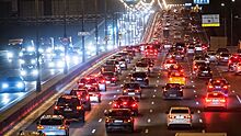 Более 650 тысяч автомобилей выехали на улицы Москвы в новогоднюю ночь