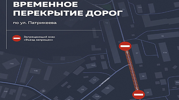 В Салехарде перекроют участок дороги на улице Патрикеева