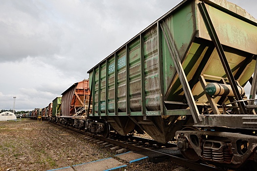 Девять грузовых вагонов сошли с рельсов в Архангельской области