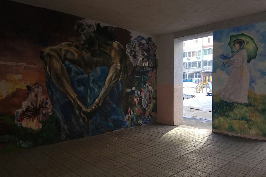 Стену дома на Ставропольской украсят репродукцией картины известного художника