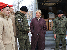 Вице-губернатор Подмосковья Мария Нагорная приняла участие в передаче бойцам Балтийского флота УАЗ-39094, генераторов, аккумуляторов и БПЛА