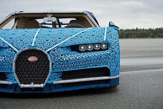 Из Lego построили полноразмерный Bugatti Chiron мощностью 5 л. с.