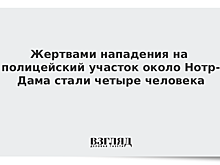 Жертвами нападения на полицейский участок около Нотр-Дама стали четыре человека