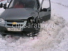 В Саратовской области столкнулись "ГАЗель" и легковушка