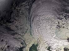 Роскосмос показал кадры циклона «Валли» над Москвой