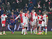 «Барселона» пропустила от «Славии» 2 гола в 1-м тайме. Чехи нанесли один удар в створ