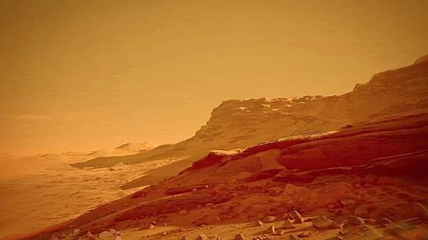 Российские ученые обнаружили огромные залежи льда на Марсе