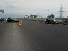В Гурьевском районе на «Северном обходе» столкнулись автомобиль и мотоцикл