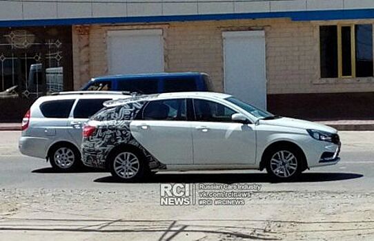 На тестах замечен универсал Lada Vesta почти без камуфляжа