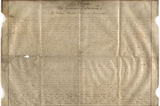 В Британии нашли копию Декларации независимости США