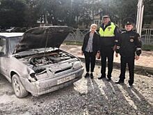 Жительница Ставрополя не заметила за рулём, что её автомобиль горит