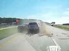 Столкновение четырех авто на трассе Екатеринбург – Челябинск попало на видео