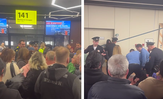 Туристы в Шереметьево устроили «митинг» в ожидании рейса в Шарм-эль-Шейх