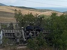 УАЗ с туристами перевернулся в Краснодарском крае