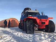 Российские вездеходы "Шаман" встретили экипаж космонавтов