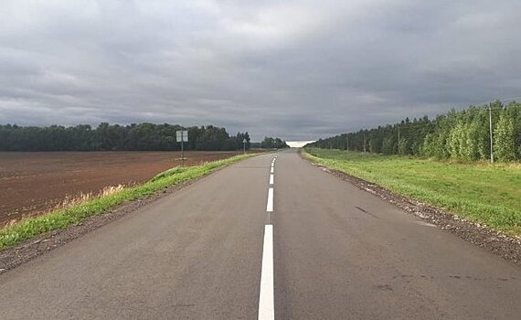 В Татарстане отремонтировали региональную дорогу в Спасском районе