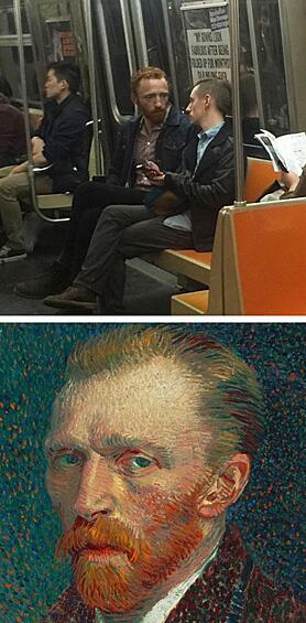 Винсент Ван Гог решил проехать в метро буквально несколько станций
