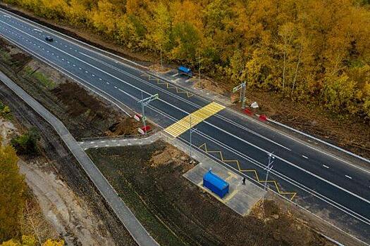 В Самарской области впервые использовали солнечно-ветровую систему для освещения автодороги