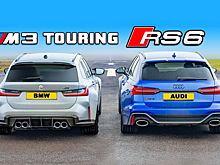Блогеры сравнили в дрэге суперуниверсалы BMW M3 и Audi RS 6