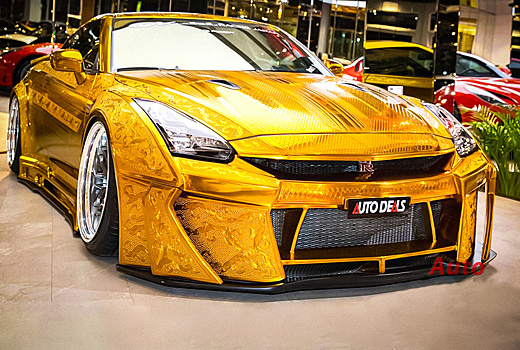 Золотой Nissan GT-R с 900-сильным двигателем продают за 32 миллиона рублей