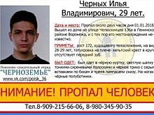 1 января в Воронеже пропал 29-летний парень