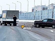 Первое ДТП произошло на новом четвертом мосту в Новосибирске