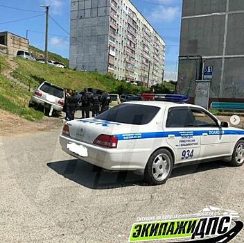 Во Владивостоке задержана уходившая от погони иномарка