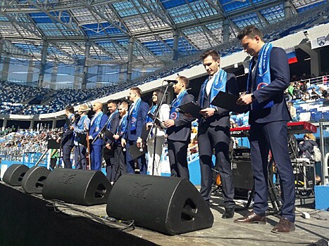 Булыкин и Писарев приняли участие в церемонии открытия арены «Нижний Новгород»
