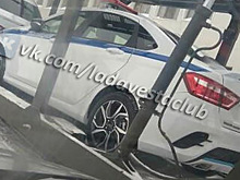 В Сети появились фото дорогостоящей Lada Vesta Sport с символикой МВД